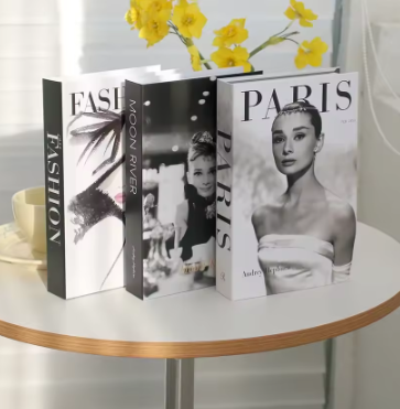 Set van 3 Opvouwbare Decoratieve Boeken – Mode en Stijlvolle Woonkamer Ornamenten
