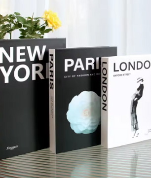 Set van 3 Opvouwbare Decoratieve Boeken – Mode en Stijlvolle Woonkamer Ornamenten