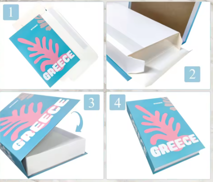 Set van 3 Opvouwbare Decoratieve Boeken – Mode en Stijlvolle Woonkamer Ornamenten