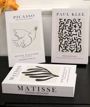 Set van 3 Opvouwbare Decoratieve Boeken – Mode en Stijlvolle Woonkamer Ornamenten