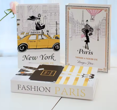 Set van 3 Opvouwbare Decoratieve Boeken – Mode en Stijlvolle Woonkamer Ornamenten