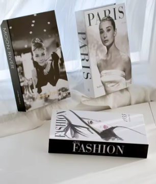 Set van 3 Opvouwbare Decoratieve Boeken – Mode en Stijlvolle Woonkamer Ornamenten