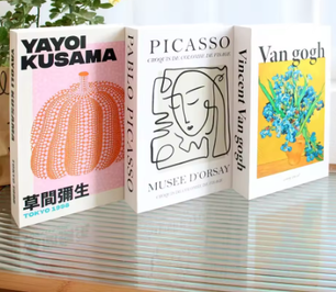 Set van 3 Opvouwbare Decoratieve Boeken – Mode en Stijlvolle Woonkamer Ornamenten