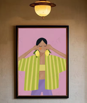 Moderne S-Sofia Lind Poster – Multifunctionele Muurkunst voor Woonkamer en Kantoor