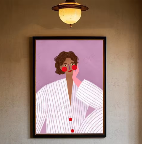 Moderne S-Sofia Lind Poster – Multifunctionele Muurkunst voor Woonkamer en Kantoor