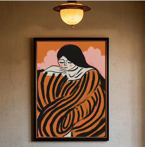 Moderne S-Sofia Lind Poster – Multifunctionele Muurkunst voor Woonkamer en Kantoor