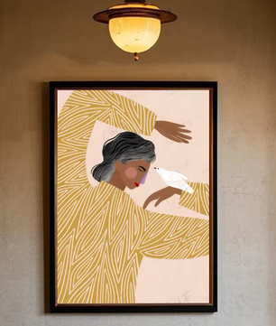 Moderne S-Sofia Lind Poster – Multifunctionele Muurkunst voor Woonkamer en Kantoor