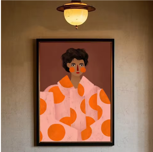 Moderne S-Sofia Lind Poster – Multifunctionele Muurkunst voor Woonkamer en Kantoor