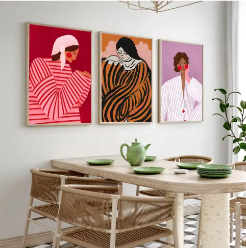 Moderne S-Sofia Lind Poster – Multifunctionele Muurkunst voor Woonkamer en Kantoor