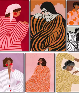 Moderne S-Sofia Lind Poster – Multifunctionele Muurkunst voor Woonkamer en Kantoor