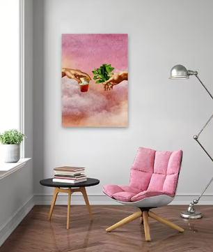 Retro Fashion Poster Prints – Marokkaanse Thee en Munt Canvas Kunst voor Woonkamer en Kantoor
