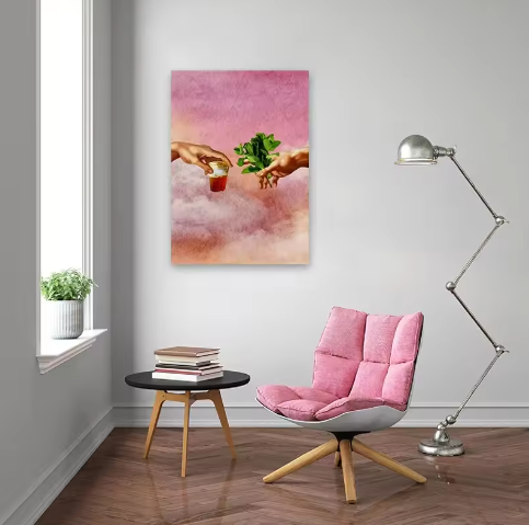 Retro Fashion Poster Prints – Marokkaanse Thee en Munt Canvas Kunst voor Woonkamer en Kantoor