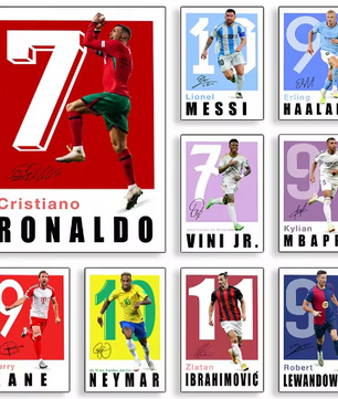 Beroemde Voetballers Posters en Canvas Prints – Moderne Muurdecoratie voor Woonkamer en Kantoor