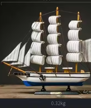 Levensecht Miniatuur Houten Piratenschip – Marine Decoratie en Home Souvenir