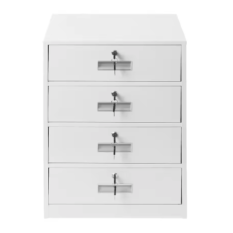 Archiefkast met 4 Laden – Metalen Opbergkast voor Kantoor en Thuis