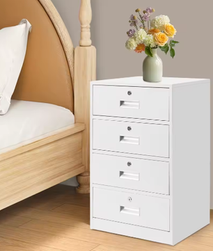 Archiefkast met 4 Laden – Metalen Opbergkast voor Kantoor en Thuis