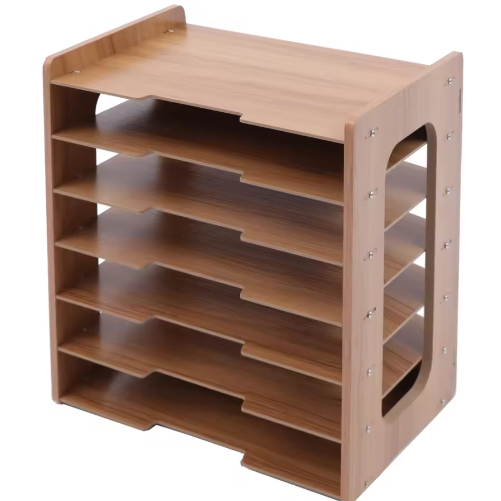 Bestandsorganizer 7-laags – Desktop Documentenrek met Hoge Draagvermogen voor Bureau