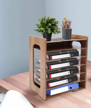 Bestandsorganizer 7-laags – Desktop Documentenrek met Hoge Draagvermogen voor Bureau