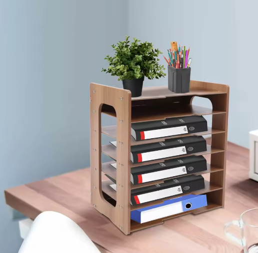 Bestandsorganizer 7-laags – Desktop Documentenrek met Hoge Draagvermogen voor Bureau