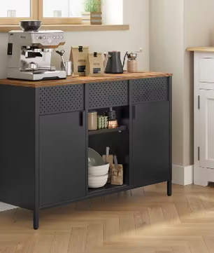 Metalen Opbergkast met Dubbele Deur – Multifunctionele Garderobekast