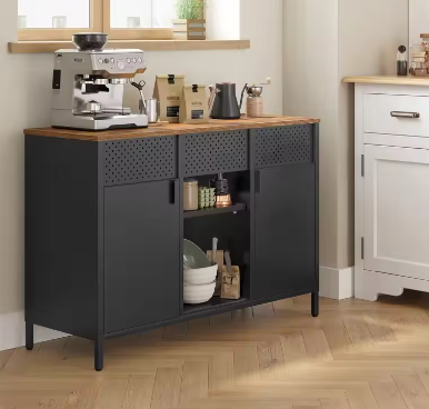 Metalen Opbergkast met Dubbele Deur – Multifunctionele Garderobekast