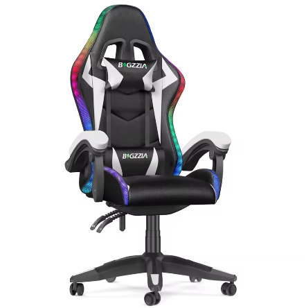 Gamingstoel met RGB LED-verlichting en Ergonomische Ondersteuning