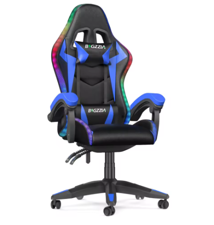 Gamingstoel met RGB LED-verlichting en Ergonomische Ondersteuning
