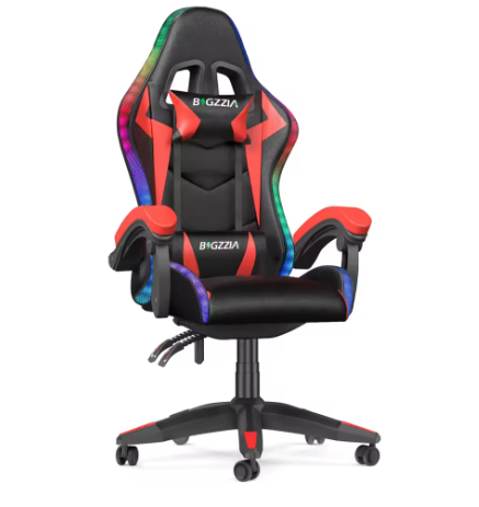 Gamingstoel met RGB LED-verlichting en Ergonomische Ondersteuning