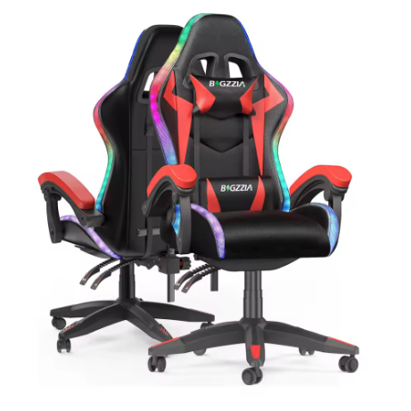 Gamingstoel met RGB LED-verlichting en Ergonomische Ondersteuning