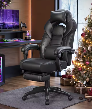 Hoogte Verstelbare Ergonomische Bureaustoel met Voetsteun – Gaming en Thuiskantoor