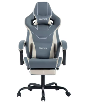 Ergonomische gaming bureaustoel met voetsteun en verstelbare hoogte