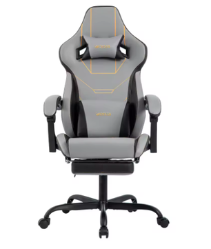 Ergonomische gaming bureaustoel met voetsteun en verstelbare hoogte