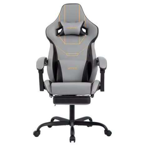 Ergonomische gaming bureaustoel met voetsteun en verstelbare hoogte