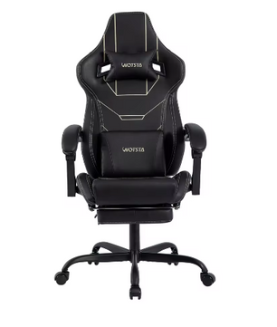 Ergonomische gaming bureaustoel met voetsteun en verstelbare hoogte