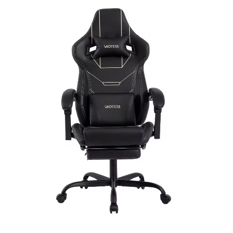 Ergonomische gaming bureaustoel met voetsteun en verstelbare hoogte