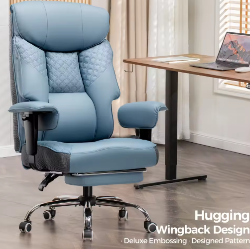 Ergonomische Gaming Bureaustoel voor Zware Personen met Voetsteun