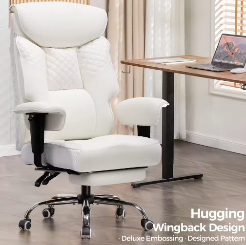 Ergonomische Gaming Bureaustoel voor Zware Personen met Voetsteun