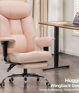 Ergonomische Gaming Bureaustoel voor Zware Personen met Voetsteun