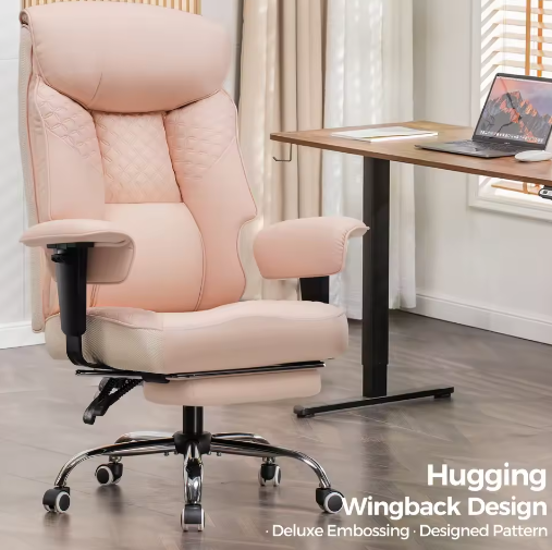 Ergonomische Gaming Bureaustoel voor Zware Personen met Voetsteun