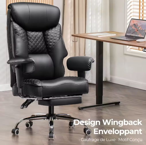 Ergonomische Gaming Bureaustoel voor Zware Personen met Voetsteun