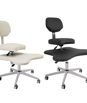 Ergonomische cross bureaustoel met lendensteun en verstelbaar voetkussen