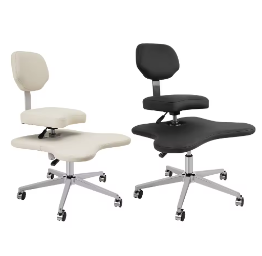 Ergonomische cross bureaustoel met lendensteun en verstelbaar voetkussen