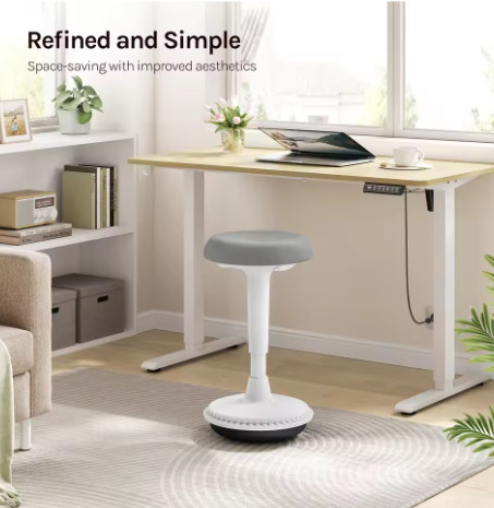 Ergonomische Schommelkruk met Verstelbare Hoogte – 360° Draaibare Bureaukruk voor Thuis en Kantoor