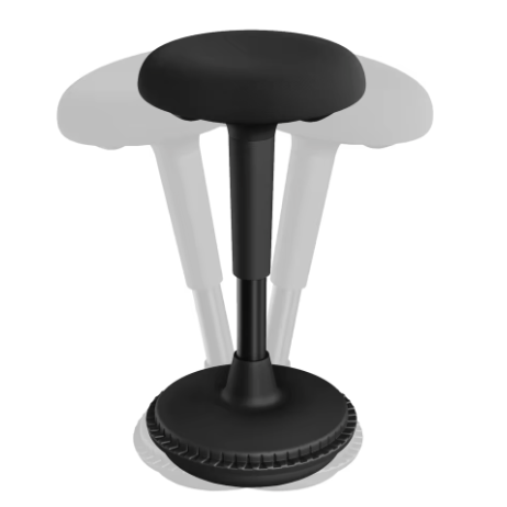 Ergonomische Schommelkruk met Verstelbare Hoogte – 360° Draaibare Bureaukruk voor Thuis en Kantoor