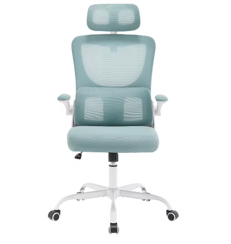 Ergonomische Gaming- en Bureaustoel – Verstelbare Hoogte, Hoofd- en Lumbaalsteun, Draaibaar