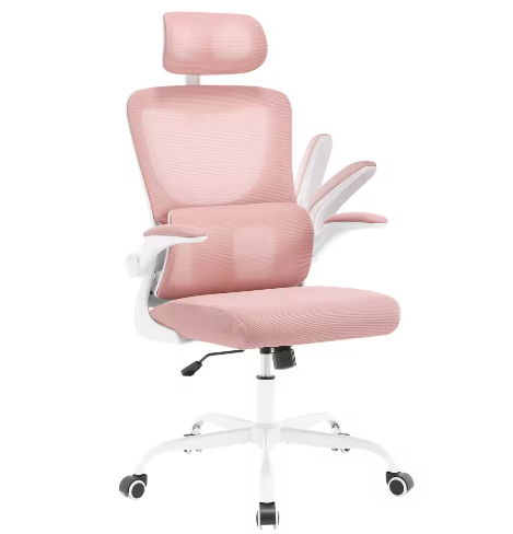 Ergonomische Gaming- en Bureaustoel – Verstelbare Hoogte, Hoofd- en Lumbaalsteun, Draaibaar