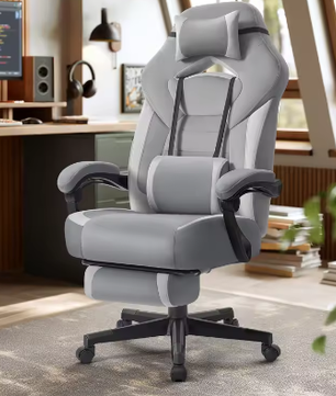 Ergonomische Gamingstoel Met Voetsteun – Computerstoel Met Hoge Rugleuning