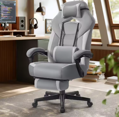 Ergonomische Gamingstoel Met Voetsteun – Computerstoel Met Hoge Rugleuning