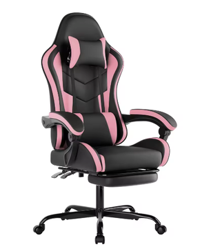 Ergonomische Gamingstoel met Voetsteun – Bureaustoel Met Lendenkussen en Hoofdsteun