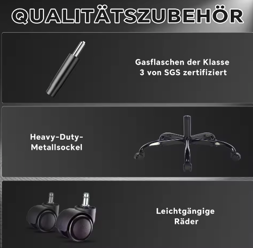 Ergonomische Gamingstoel – Verstelbare Bureaustoel met Hoofdsteun en Hoogteverstelling